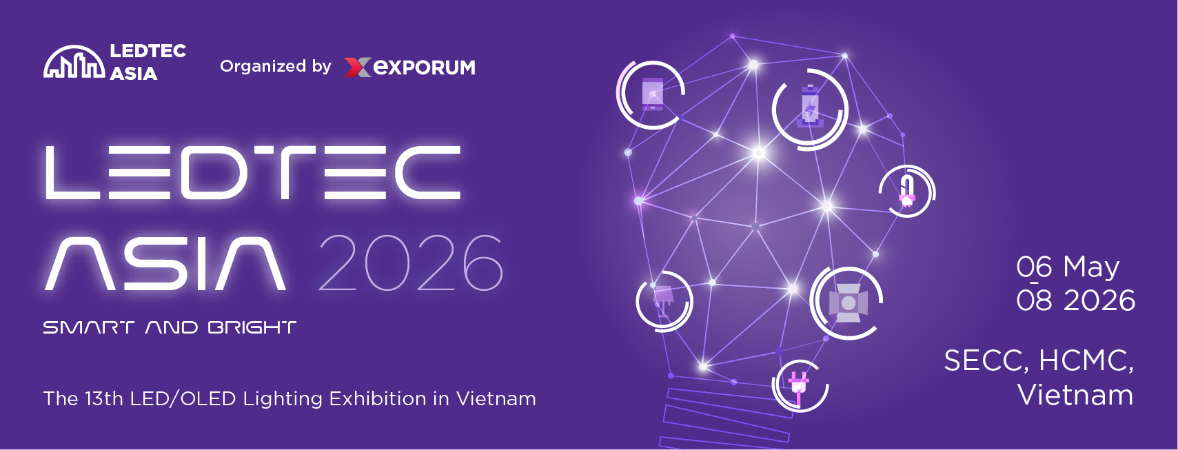 LEDTEC ASIA 2026 - Triển lãm Quốc tế uy tín về LED/OLED, Thiết bị chiếu sáng và Bảng quảng cáo kỹ thuật số